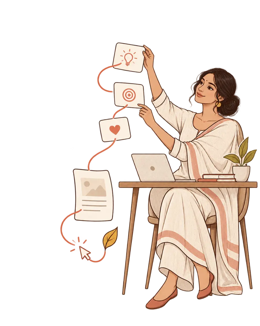 Social media marketing illustration